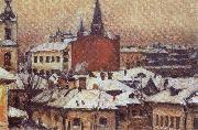 Vasily Surikov View of the Kremlin oil painting on canvas